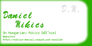 daniel mikics business card